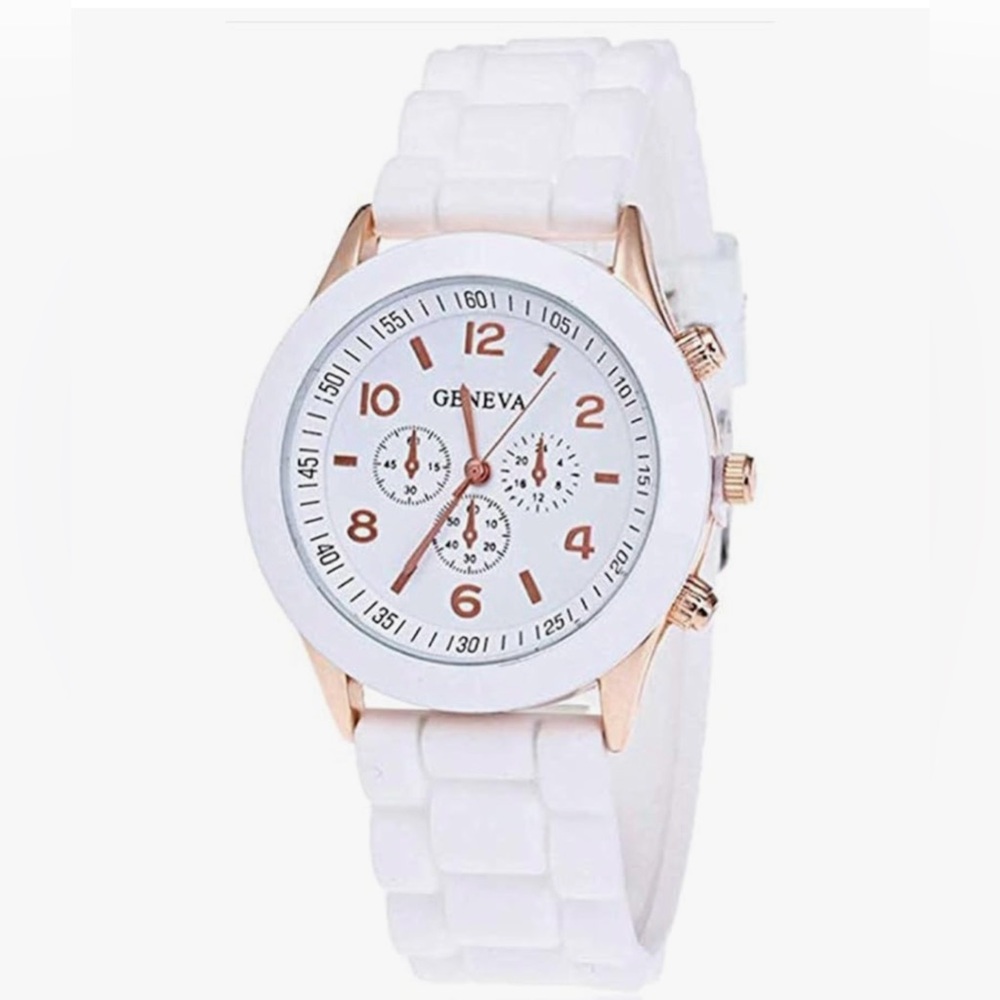 Women’s White and Gold Wrist Watch - New!